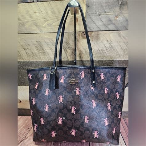 ebaycoach reversible tote with mice